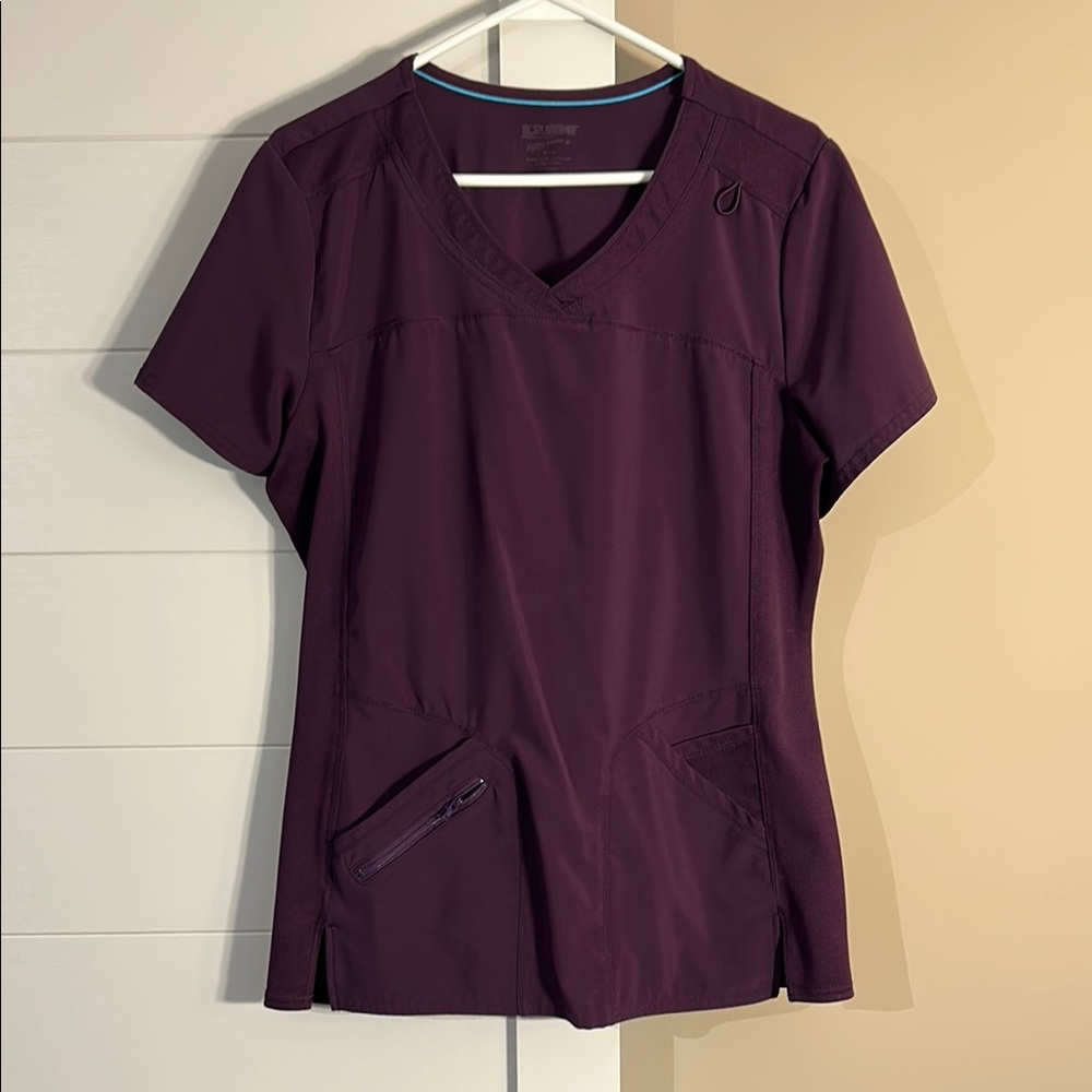 Women's V-Neck Scrub Top - Purple